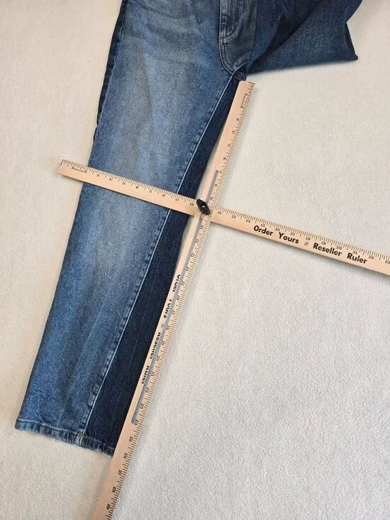 Dl1961 Patti Straight High Rise Vintage Ankle Jeans Size 28 Twilight Hour 2 Tone - Picture 2 of 7